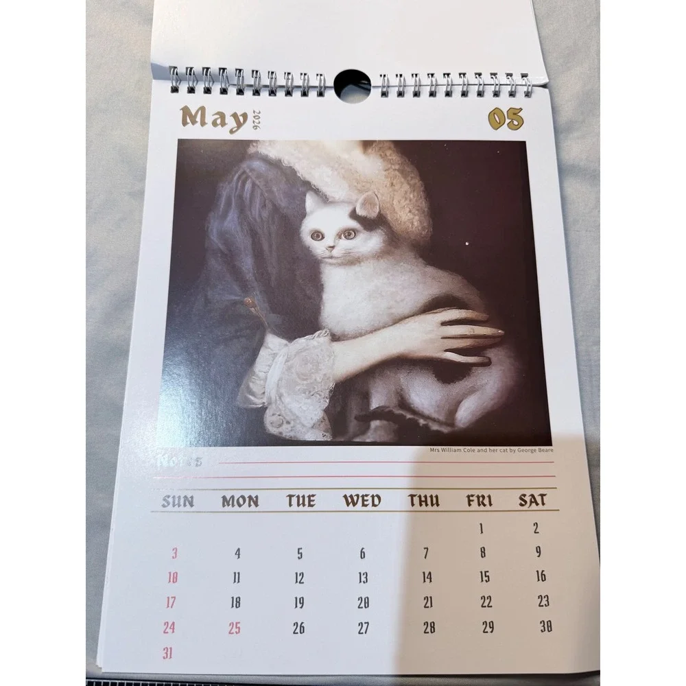 Weird Cats‎ in Renaissance Paintings 2026 Wall Calendar 12 Month Art History Cat